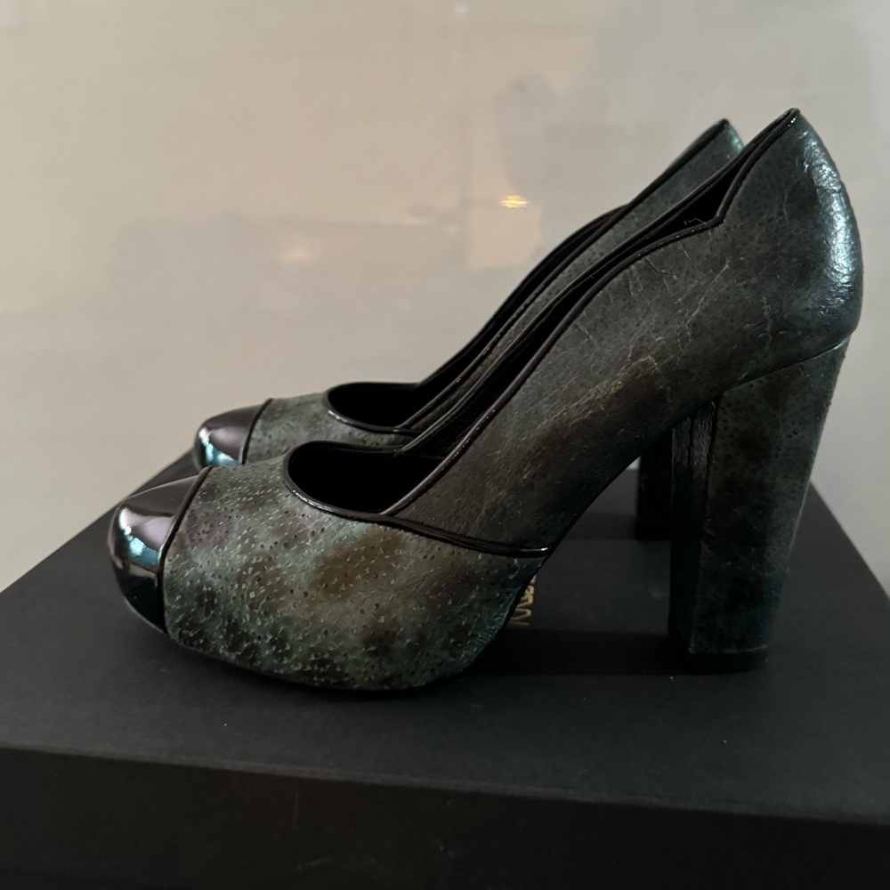 Leather Kron By Kronkron Heels : brand new - Picture 1 of 3